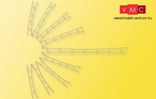 Viessmann 4138 Felsővezeték/munkavezeték 165,5 mm/5 db (H0) - Fleischmann/Roco