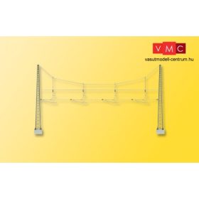 Viessmann 4163 Állomási sodronyköteles tartóoszlop felsővezetékhez, négy vágány fölé