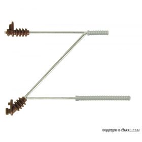 Viessmann 4168 Felsővezetéktartó rövid kar, 5 db (H0) (41711)