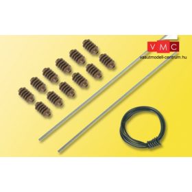 Viessmann 4176 Felsővezetéktartó sodronykötél, feszítés (gumispárga), szigetelőcsigák