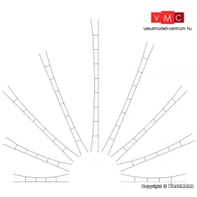   Viessmann 4251 Univerzális-felsővezeték/munkavezeték, 124-138 mm / 5 db (TT)