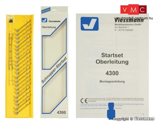 Viessmann 4300 Felsővezeték kezdőkészlet (N)
