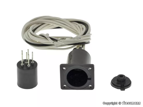 Viessmann 4650 Érintkezőtalp jelzőkhöz, 6-pólusú - vezetékkel (H0)