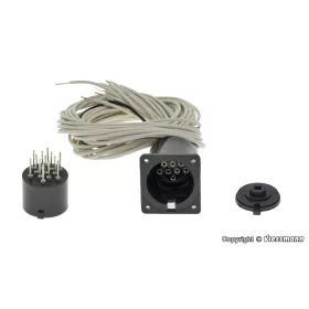   Viessmann 4651 Érintkezőtalp jelzőkhöz, 13-pólusú - vezetékkel (H0)