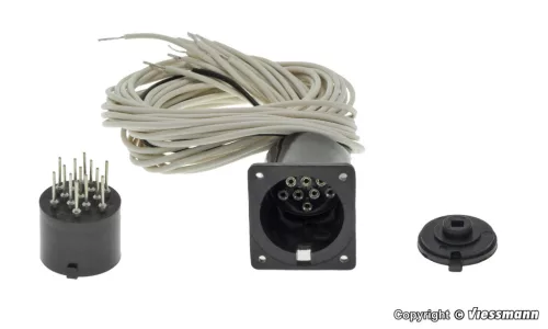 Viessmann 4651 Érintkezőtalp jelzőkhöz, 13-pólusú - vezetékkel (H0)