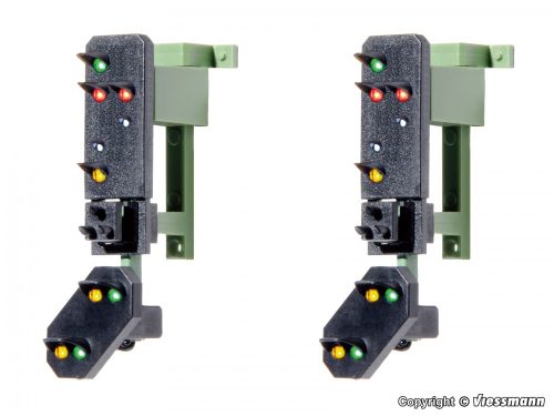 Viessmann 4751 Multiplex-fény kijárati jelző előjelző, függeszthető, 2 db (H0)