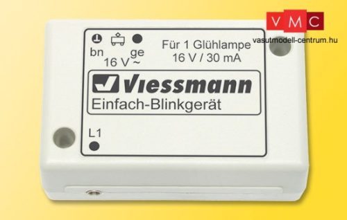 Viessmann 5035 Villogófény imitáló vezérlőmodul, egy kék izzóval (N)