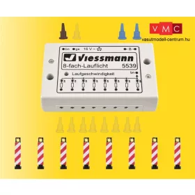   Viessmann 5040 Futófény imitáló vezérlőmodul, 8 db közlekedési terelőoszloppal (H0)