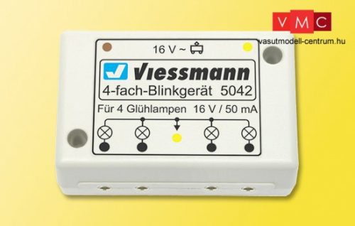 Viessmann 5042 Villogófény imitáló vezérlőmodul, 4 db kivezetéssel (N)