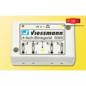   Viessmann 5065 Villogófény imitáló vezérlőmodul fénysorompókhoz (német szabvány), 4 db kivezetéssel (0,H0,TT,N,Z)