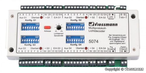 Viessmann 5074 Multiprotokoll-világításdekóder - DC/DCC/MM