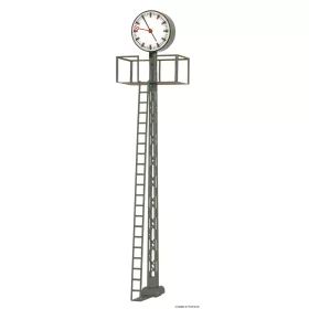   Viessmann 5082 Világító állomási óra, rácsos oszlopon, magas kivitel, fehér LED (H0)