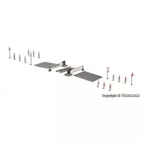   Viessmann 5107 Vasúti szakállas-sorompó (5104 tükörképe) (H0)