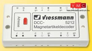 Viessmann 5212 Kiegészítő (mágneses alkatrészek) dekóder vezérlőmodul, DCC