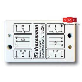 Viessmann 5226 Kapcsolórelé, monostabil 2 x 2UM, pozitív impulzuskapcsolás