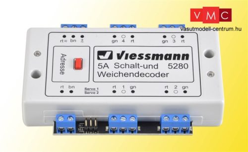Viessmann 5280 Multiprotokoll kapcsoló és váltódekóder, DCC/MM
