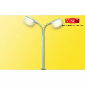 Viessmann 6095 Ostoros utcai lámpa, dupla - fehér LED (H0)