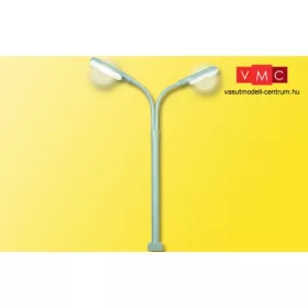   Viessmann 60951 Ostoros utcai lámpa, dupla, érintkezőtalppal, fehér LED (H0)