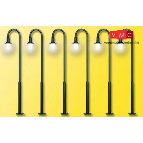   Viessmann 61406 Ívelt lámpa készlet, 5+1 db - melegfehér LED (H0)