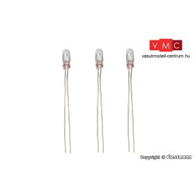   Viessmann 6226 Izzós lámpa átlátszó, 3 db rizsszemizzó - T 1/2, Ø 1,8 mm, 10 V, 30 mA