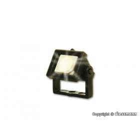   Viessmann 6333 Szögletes reflektor, fali fekete verzió - fehér LED (H0,TT,N)