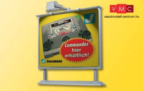 Viessmann 6336 Szögletes reflektor reklámtáblával - fehér LED (H0)