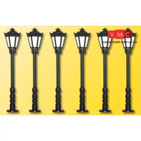 Viessmann 64706 Parklámpa készlet, 5+1 db - melegfehér LED (N)