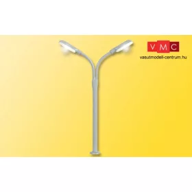 Viessmann 64951 Ostoros utcai lámpa, dupla, érintkezőtalppal - fehér LED (N)