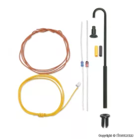   Viessmann 6624 Építőkészlet - Ívelt lámpa - melegfehér LED (N)