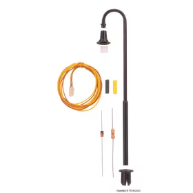   Viessmann 6724 Építőkészlet - Ívelt lámpa - melegfehér LED (H0)
