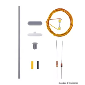   Viessmann 6726 Építőkészlet - Állomási peronvilágítás - fehér LED (H0)