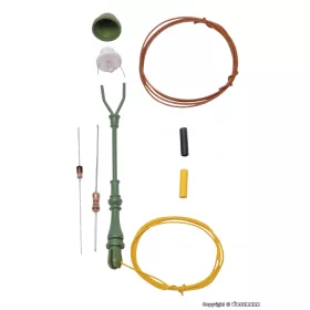   Viessmann 6728 Építőkészlet - Szabvány gázlámpa - melegfehér LED (H0)
