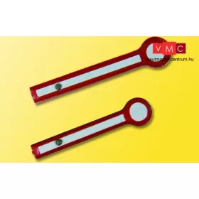 Viessmann 68382 Fém jelzőtárcsa alak-főjelzőkhöz, 2 db (csatolt/háromfogalmú) (H0)