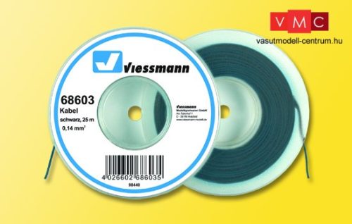 Viessmann 68603 Vezeték 25 m, 0,14 mm, fekete