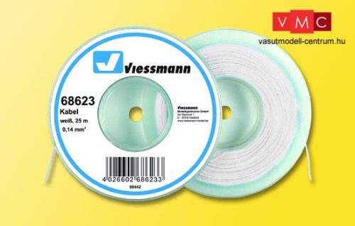 Viessmann 68623 Vezeték 25 m, 0,14 mm, fehér