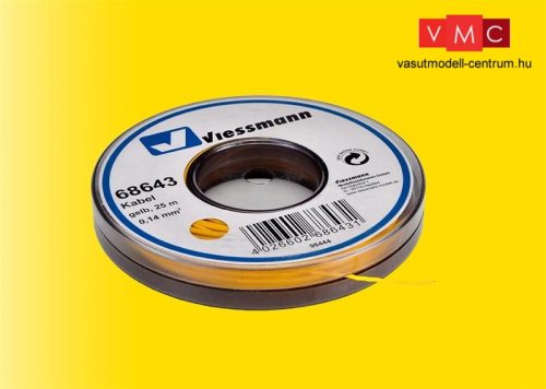 Viessmann 68643 Vezeték 25 m, 0,14 mm, sárga