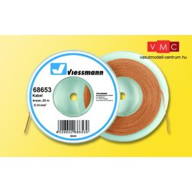 Viessmann 68653 Vezeték 25 m, 0,14 mm, barna
