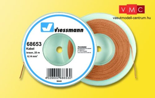 Viessmann 68653 Vezeték 25 m, 0,14 mm, barna