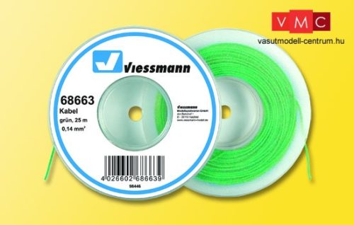 Viessmann 68663 Vezeték 25 m, 0,14 mm, zöld