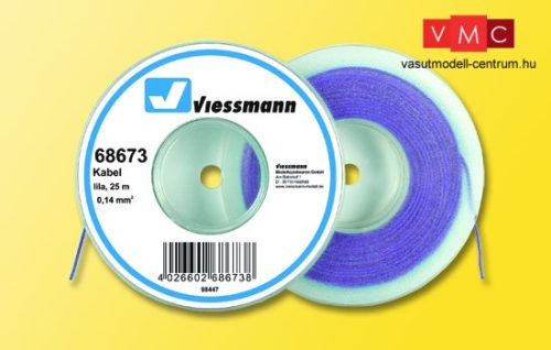 Viessmann 68673 Vezeték 25 m, 0,14 mm, lila