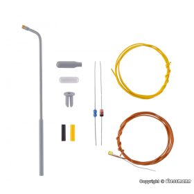   Viessmann 6922 Építőkészlet - Ostoros utcai lámpa, fehér LED (TT)