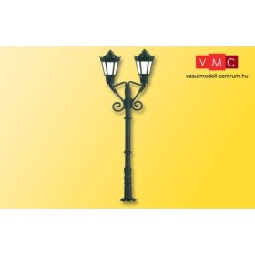   Viessmann 6973 Parklámpa, kétkaros fekete - melegfehér LED (TT)