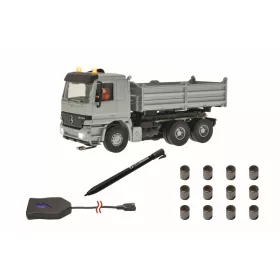   Viessmann 8004 CarMotion Basis Startset - Alapkészlet Mercedes-Benz billencs teherautóval - szürke (H0)