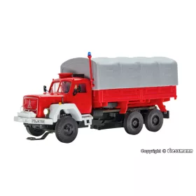   Viessmann 8054 CarMotion: Magirus Jupiter ponyvás tűzoltóautó, Feuerwehr - működő villogóval (H0)