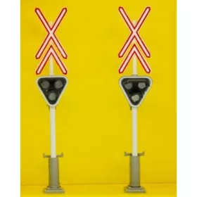   Viessmann 9058 MÁV Fénysorompó, magyar szabvány, 2 db (H0) - vezérlő elektronikával