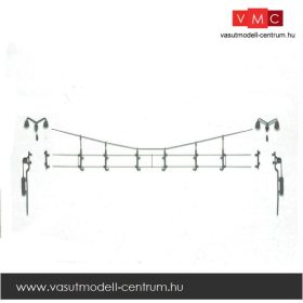   Vollmer 1310 Felsővezetéktartó sodronykötél állomásokra, 310 mm hosszú (H0)