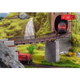   Vollmer 2547 Íves vasúti hídpálya, R 760 mm/376 mm hosszú (H0)