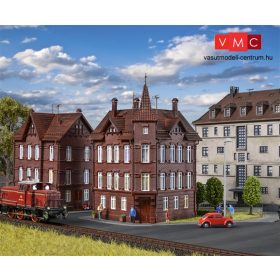 Vollmer 3807 Vasutasszálló, sarokház (H0)