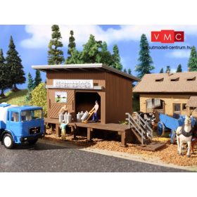 Vollmer 43856 Fedett tejgyűjtő állás, rámpával (H0)