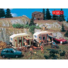 Vollmer 5145 Lakókocsik elősátorral, 2 db (H0)